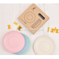 4 Pairs Healthy Wheat Straw Plates